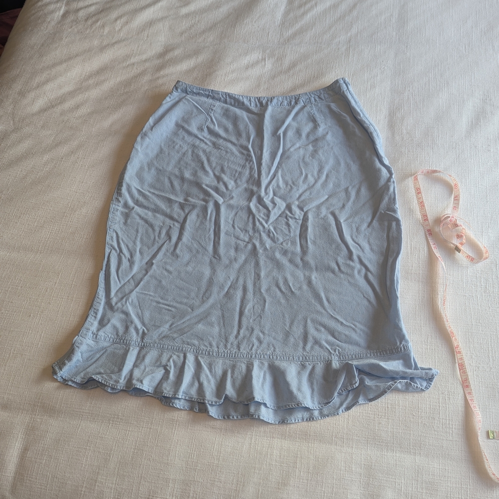 Liz Claiborne Light Blue Pencil Skirt
